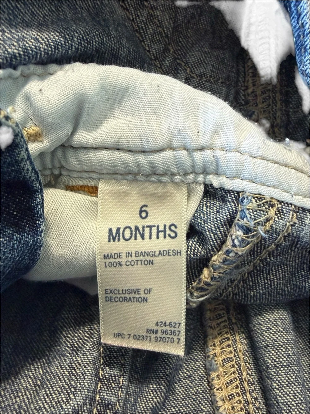 Oshkosh Bgosh Baby Overalls Denim Size 6 Months Carpenter Blue Jean